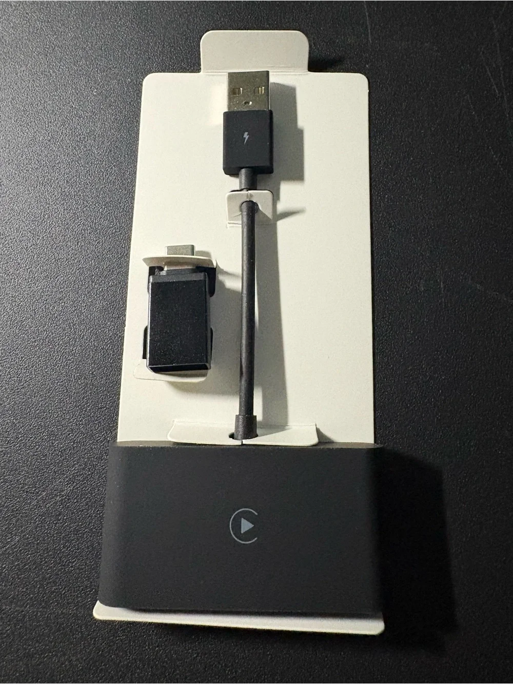 Magnetic Black USB-C to HDMI Adapter with Clip Connector